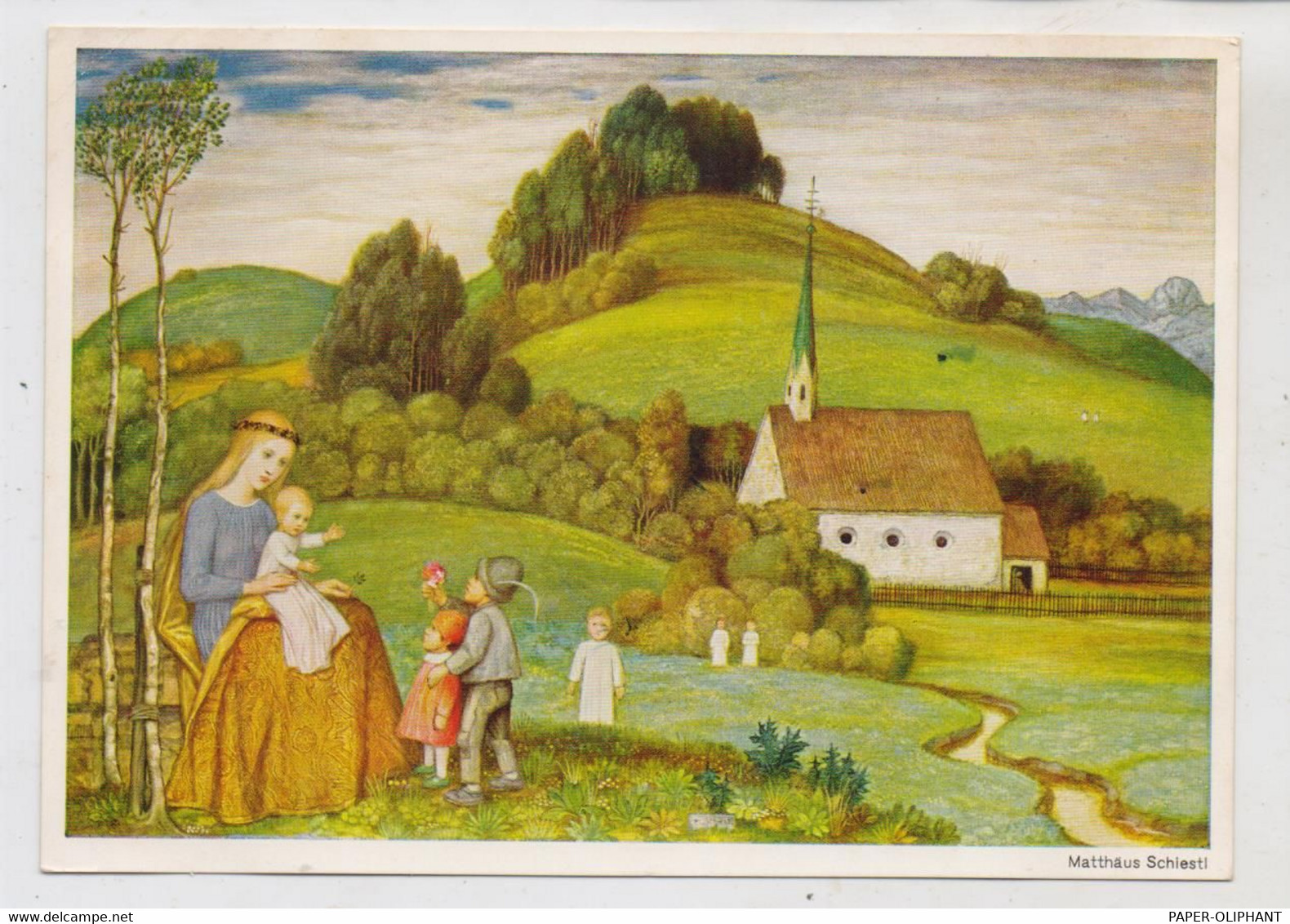 KÜNSTLER - ARTIST - MATTHÄUS SCHIESTL, "MADONNA IN DER WIESE" - Schiestl, Matthäus