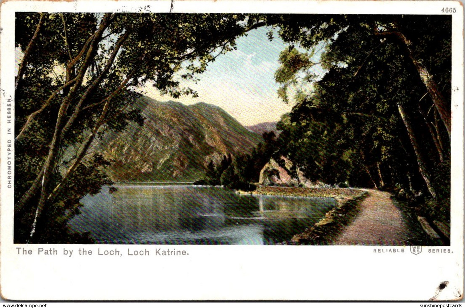 Scotland Loch Katrine The Path By The Loch 1907 - Stirlingshire