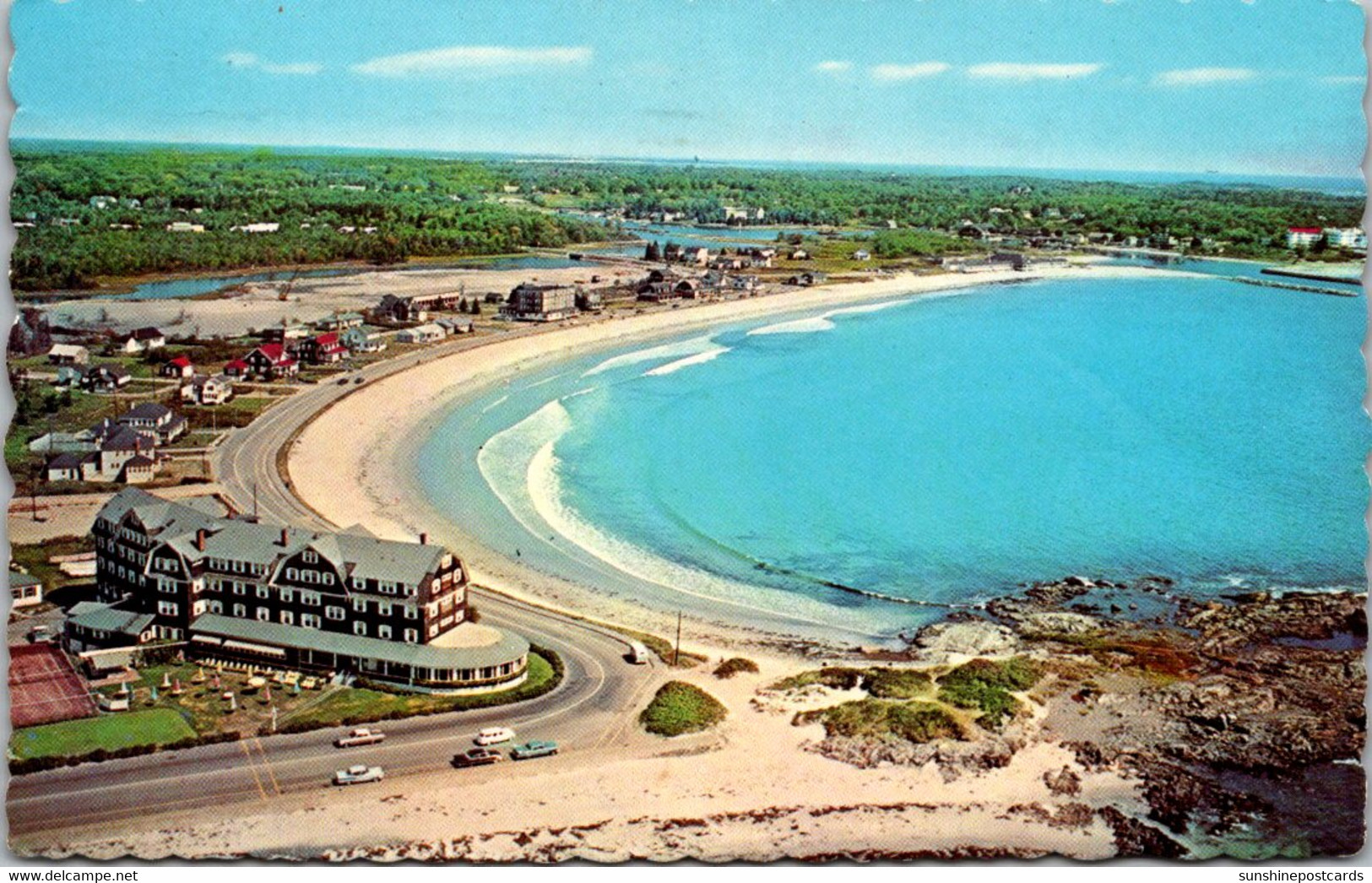 Maine Kennebunk Beach Panoramic View - Kennebunkport