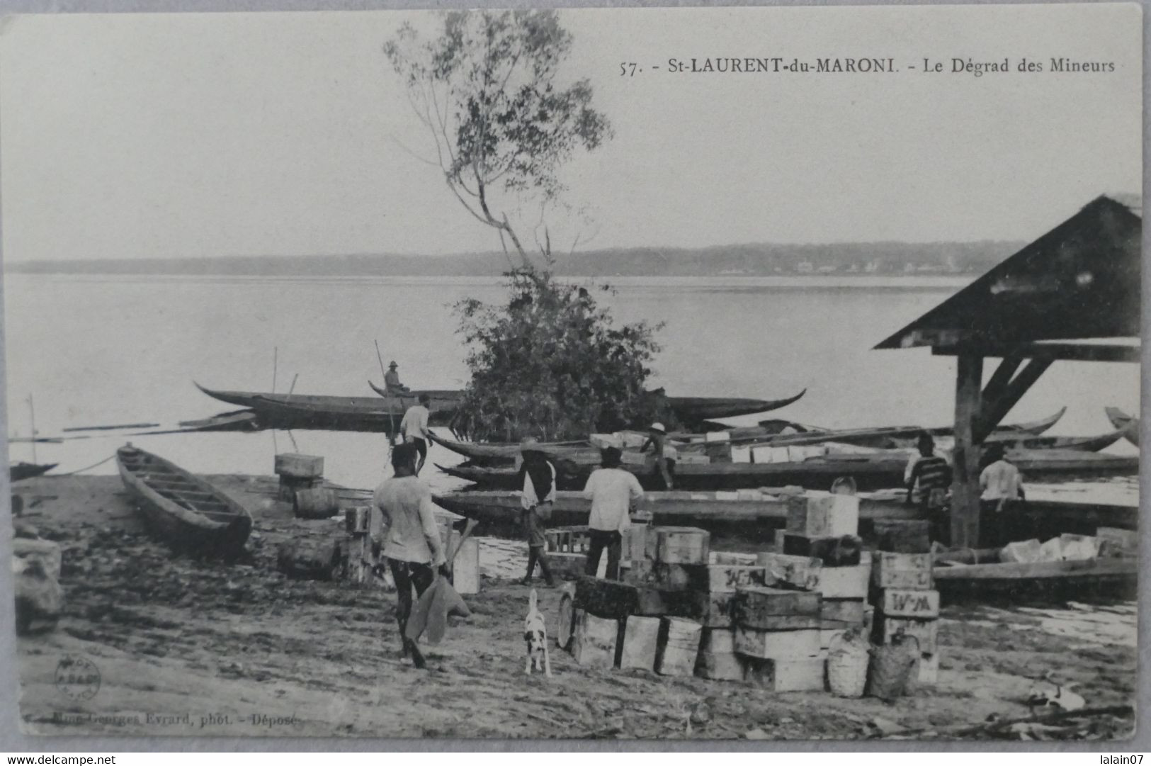 C. P. A. : GUYANE : SAINT-LAURENT DU MARONI : Le Dégrad Des Mineurs - Saint Laurent Du Maroni