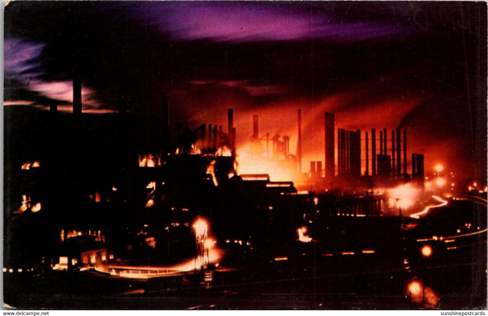 Alabama Birmingham Steel Industry At Night - Other & Unclassified