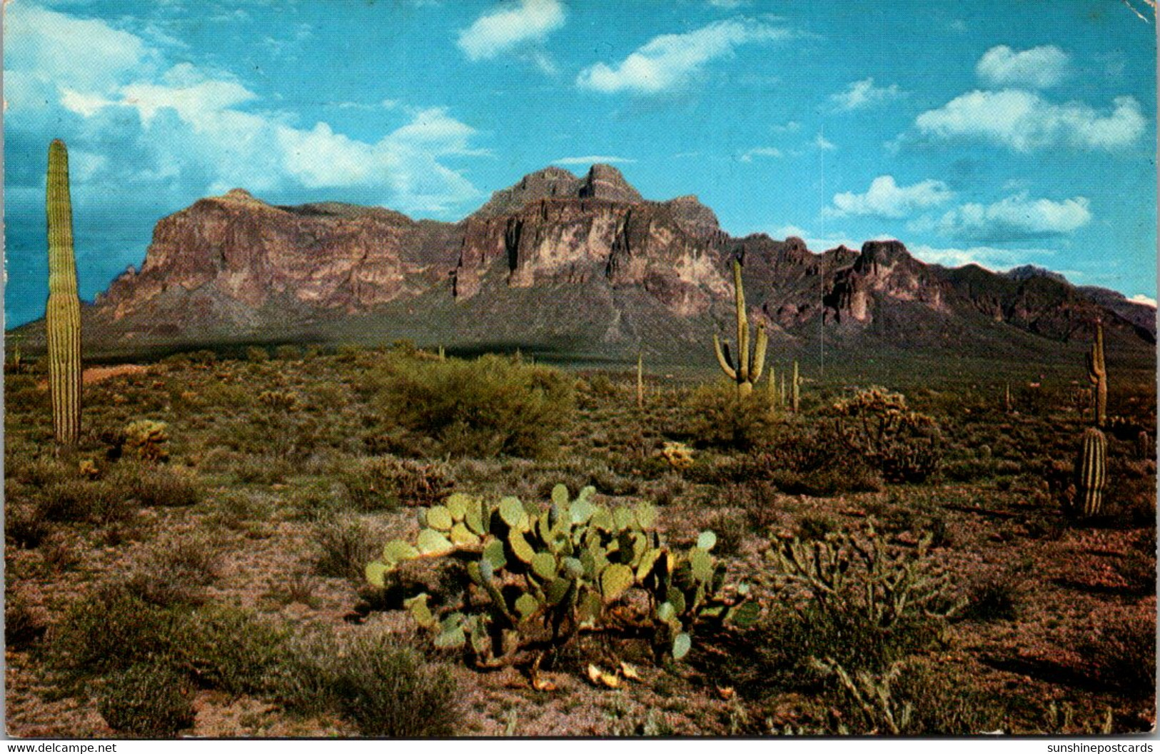 Arizona Mesa The Superstition Mountain Range 1963 - Mesa