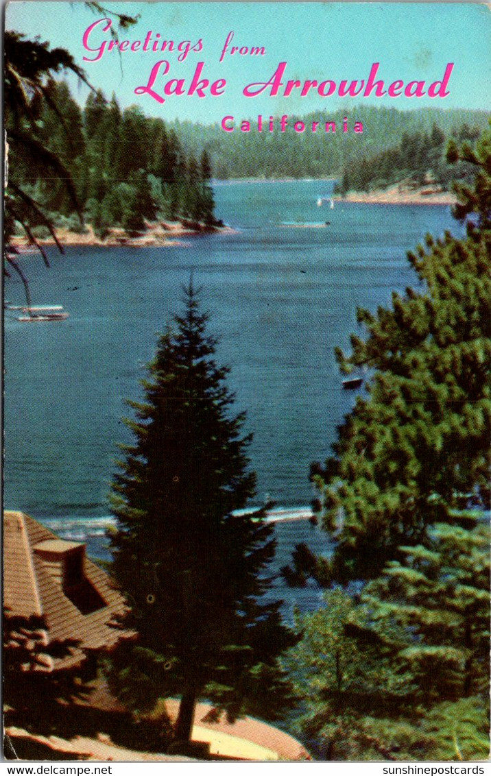 California San Bernardino Mountains Greetings From Lake Arrowhead 1970 - San Bernardino