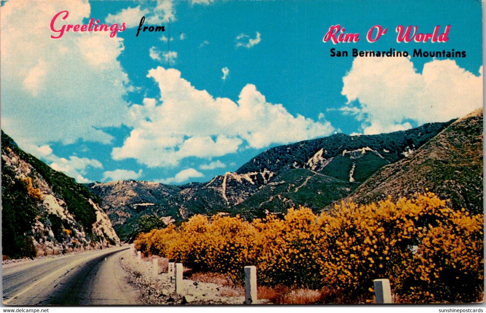 California San Bernardino Mountains Greetings From Rim O'World - San Bernardino