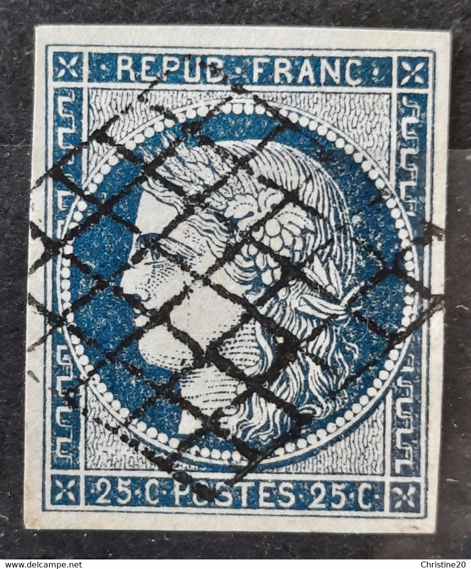 France 1850 N°4a Ob TB Cote 75€ - 1849-1850 Ceres