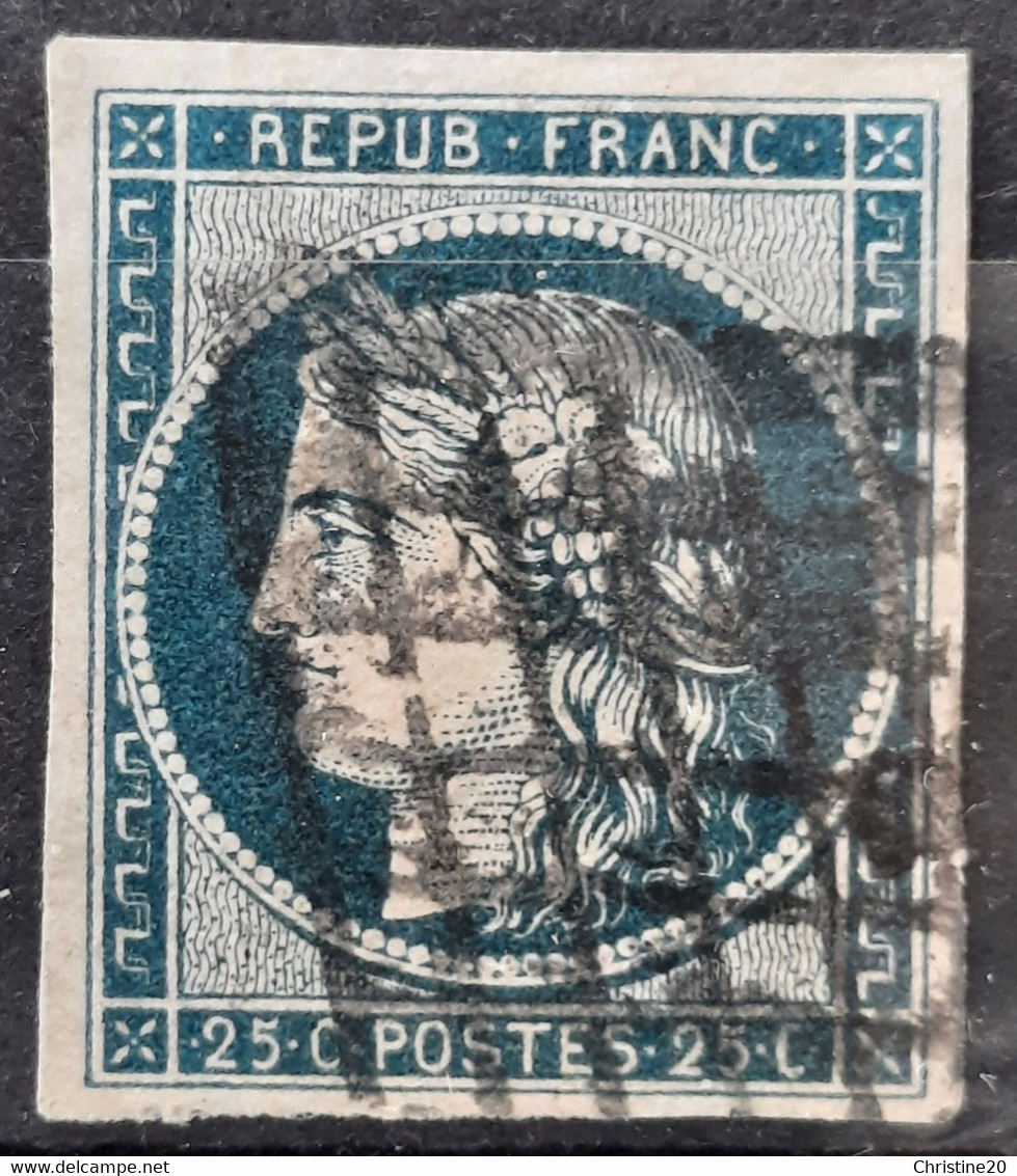 France 1850 N°4a Ob Infime Pelurage En Marge  Cote 75€ - 1849-1850 Ceres