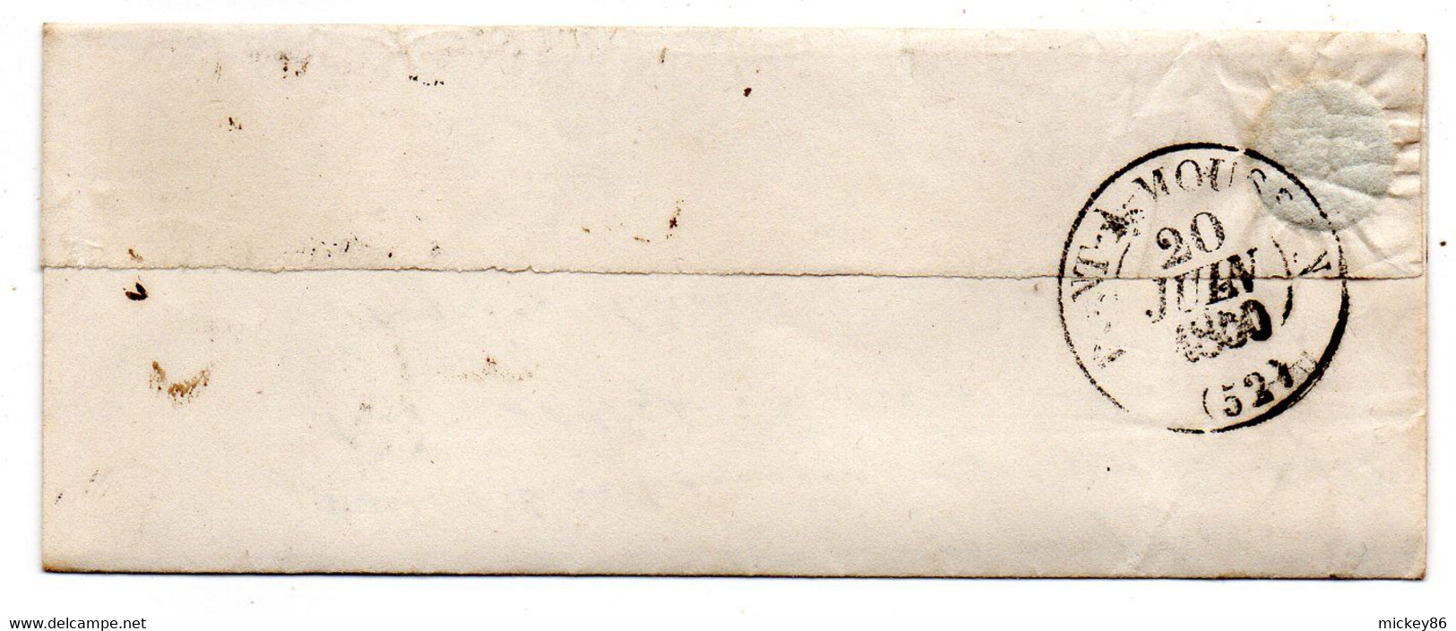 1850--Courrier De  NANCY -Meurthe Et Moselle Pour PONT A MOUSSON. Cachet Type 14.+ Cachet Type 12 PONT A MOUSSON. - Ohne Zuordnung