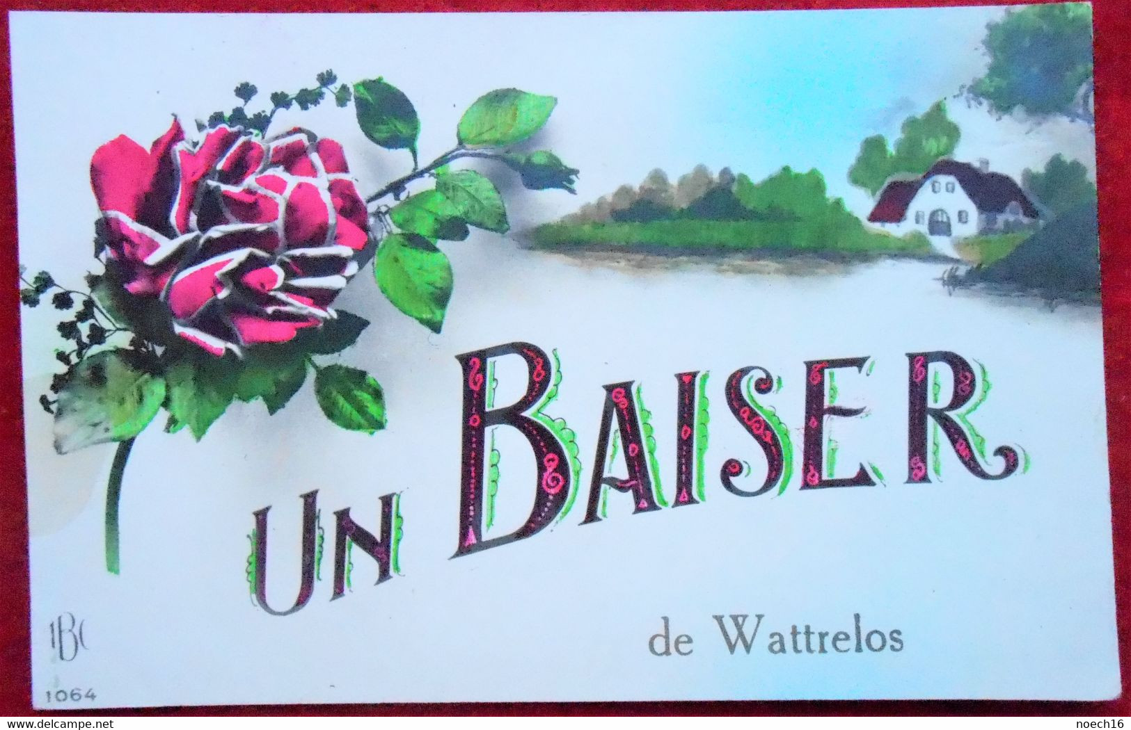 CPA Fantaisie - Un Baiser De Wattrelos  (59 France) - Wattrelos