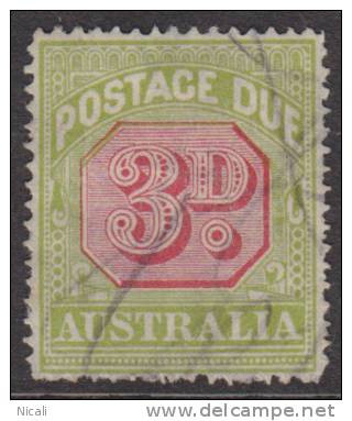 AUSTRALIA 1912 3d Postage Due SG D95 U XM1424 - Port Dû (Taxe)