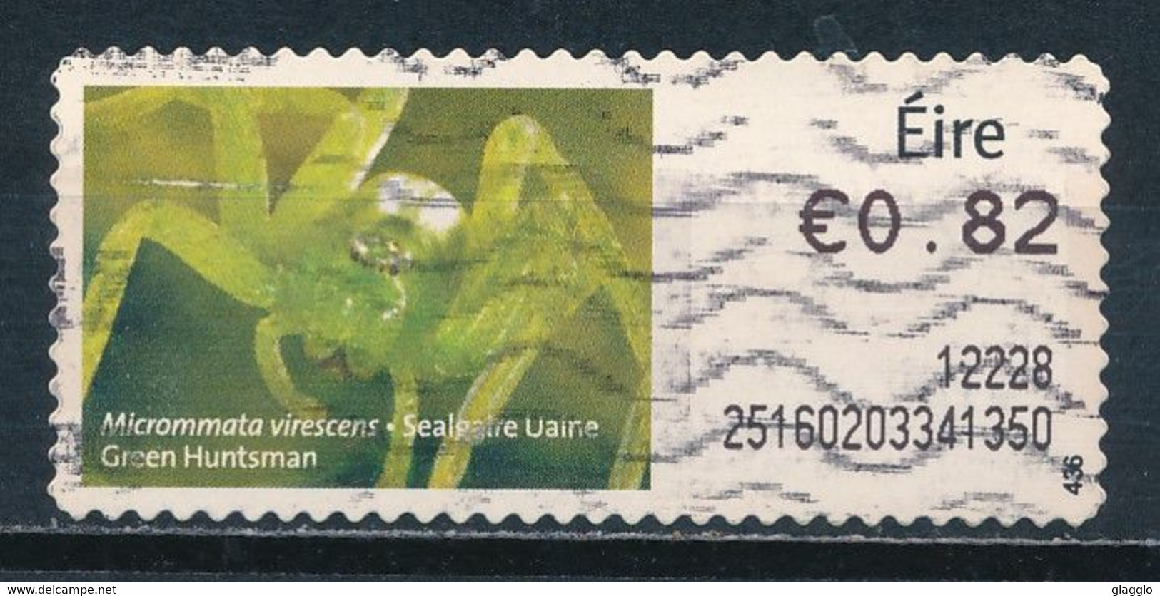 °°° IRELAND - GREEN HUNTSMAN SPIDER - 2011 °°° - Used Stamps