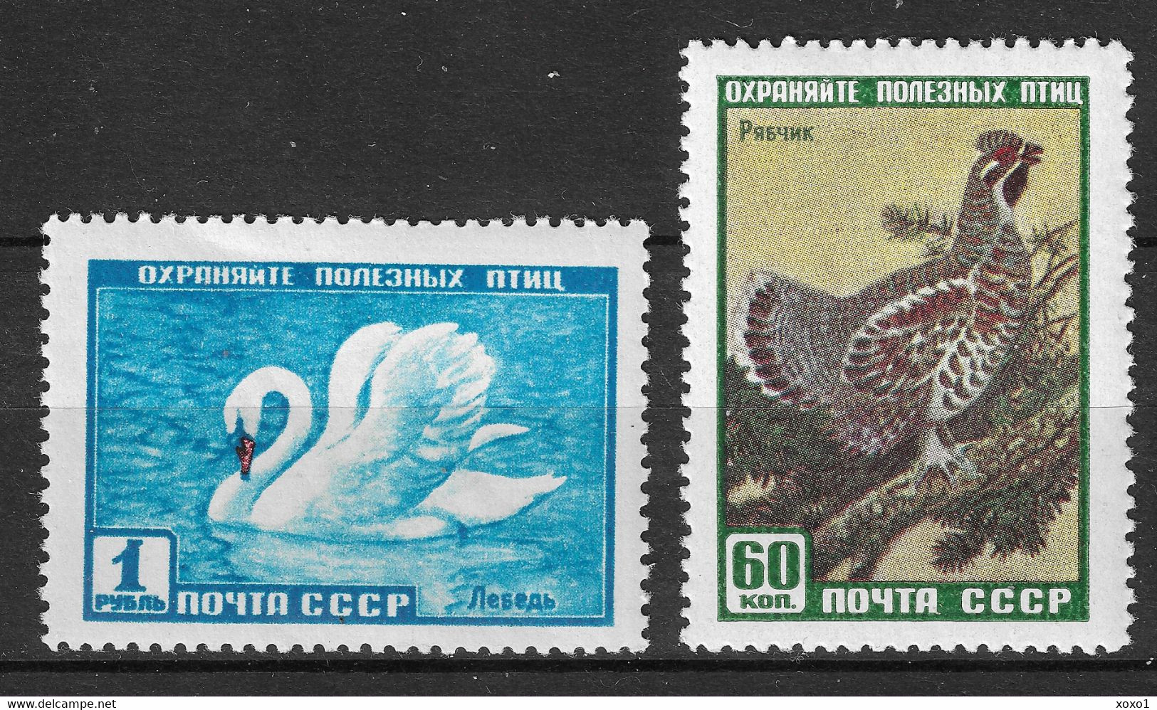 USSR Soviet Union 1959 MiNr. 2309 - 2310 Sowjetunion Fauna (V) Birds 2v  MNH** 4,00 € - Swans