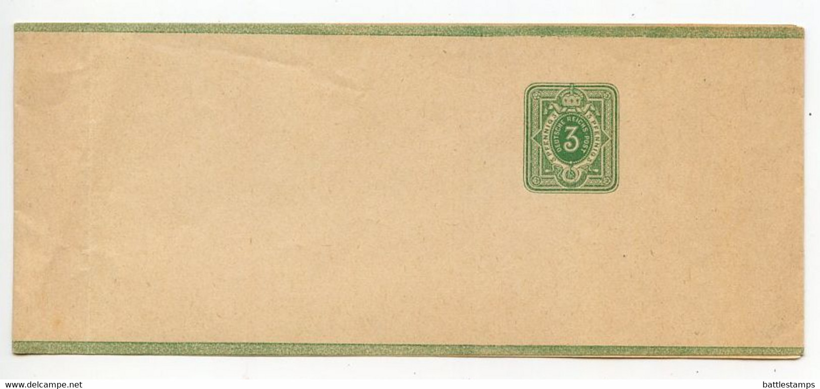 Germany 1880's Mint 3pf Crown Letter Band - Altri & Non Classificati