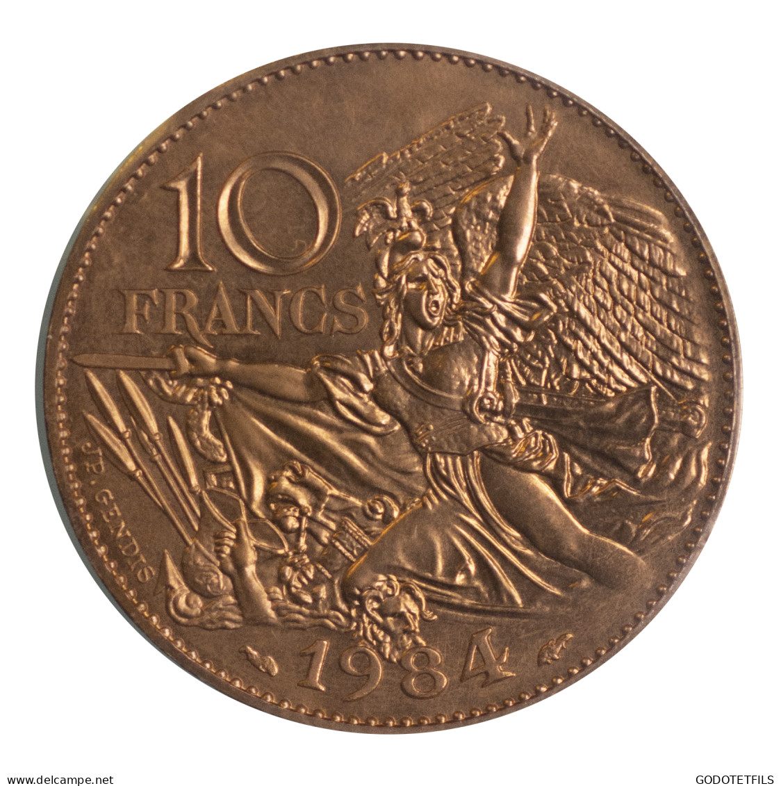 10 Francs François Rude-Essai-1984 - Essais, Piéforts, épreuves & Flans Brunis
