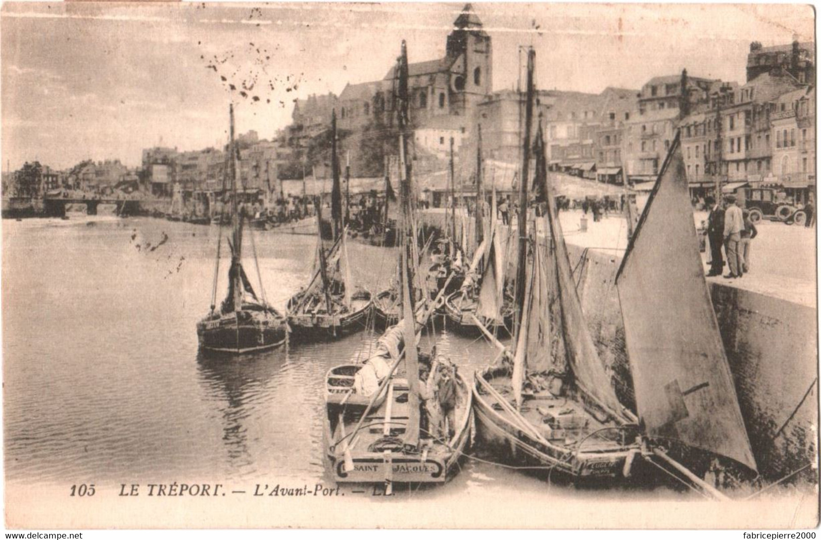 CPA 76 (Seine-Maritime) Le Tréport - Voiliers Et Bateaux De Pêche/chalutiers Dans L'Avant-Port - Pêche