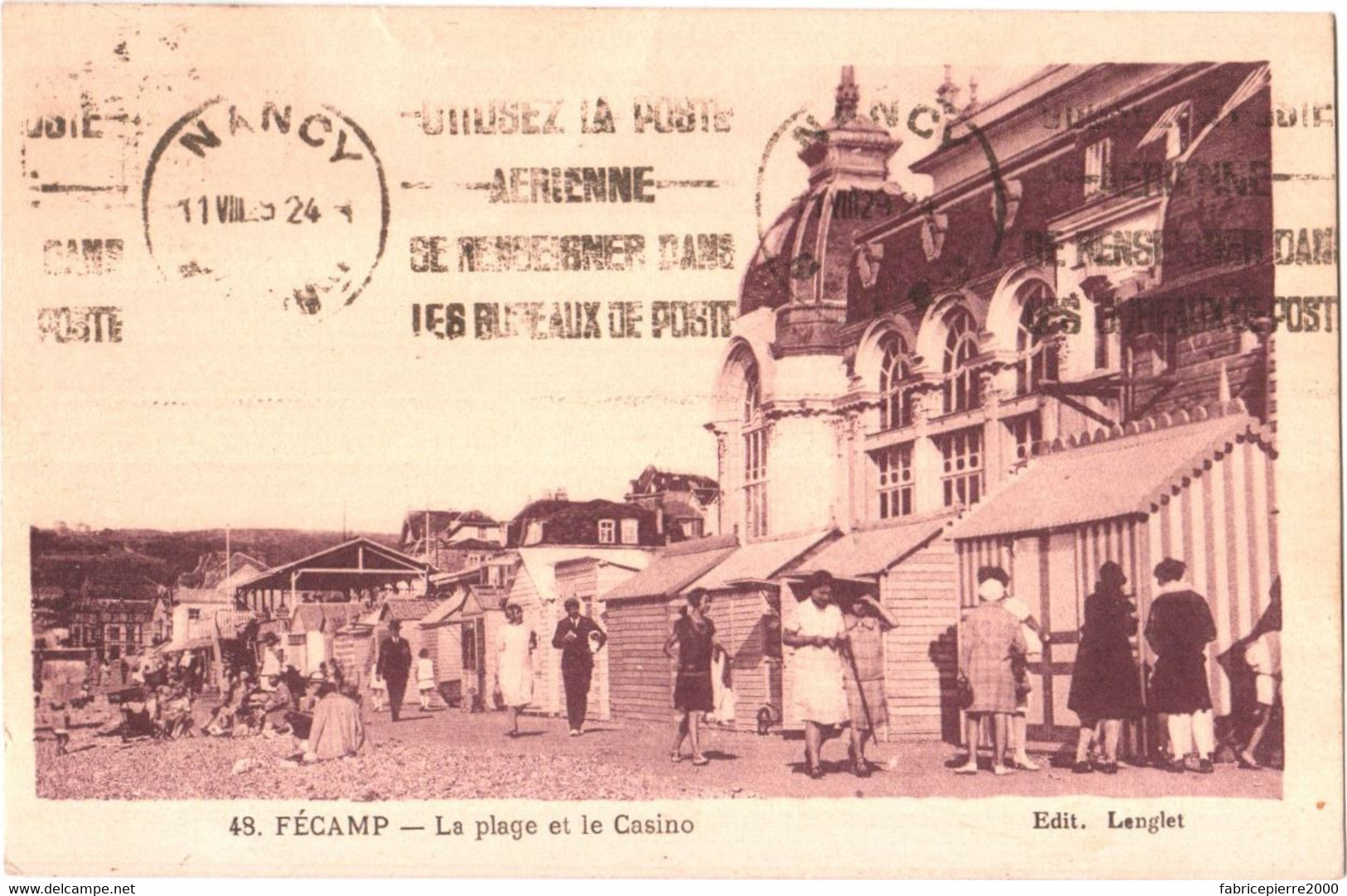 CPA 76 (Seine-Maritime) Fécamp - La Plage Et Le Casino TBE éd. Langlet - Casinos