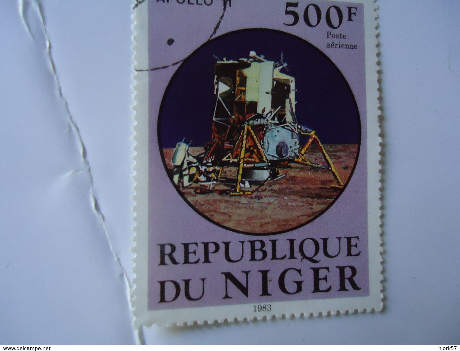 NIGER  USED  STAMPS   SPACE APPOLO 11  500F - Sonstige & Ohne Zuordnung
