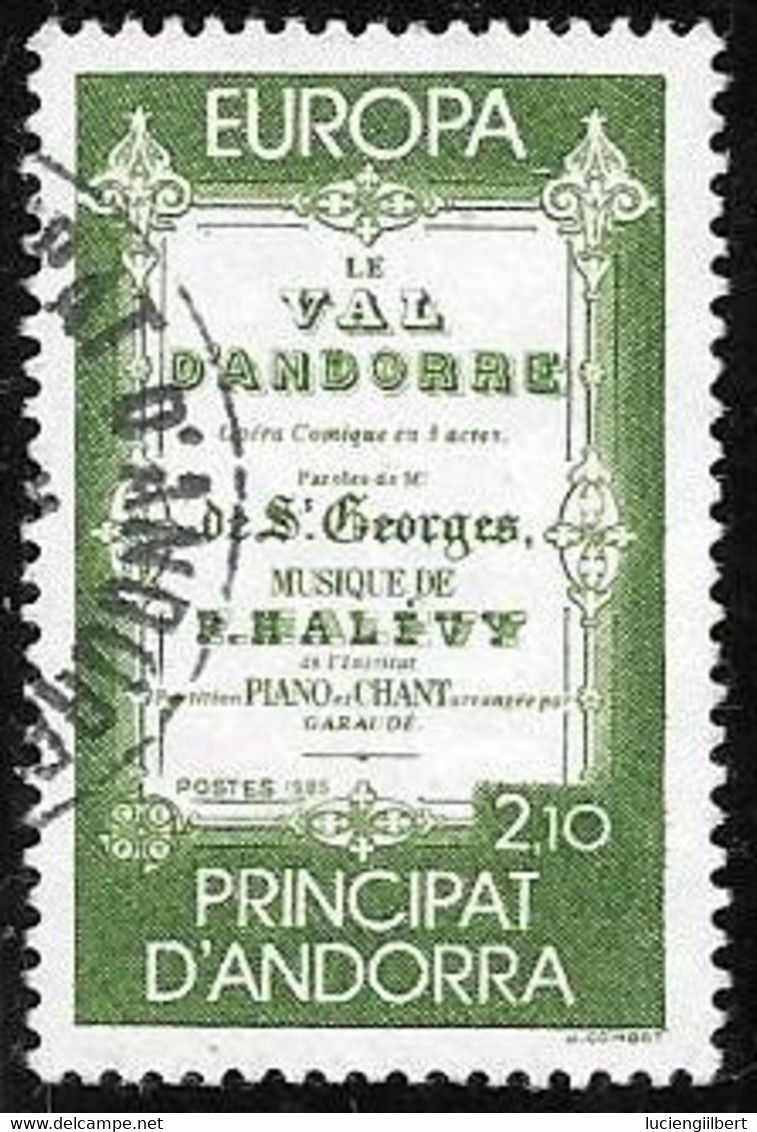 ANDORRE -    TIMBRES  N° 339 -   PARITION DU VALD D'ANDORRA   -  1985  -  OBLITERE - Used Stamps