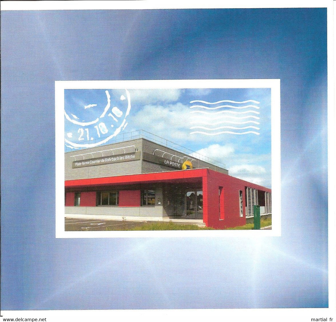 CARNET PRESTIGE COLLECTOR FRANCE LA POSTE ROHRBACH LES BITCHE PDC Plate Forme Courrier Plié 2010 POST OFFICE Moselle Red - Neufs