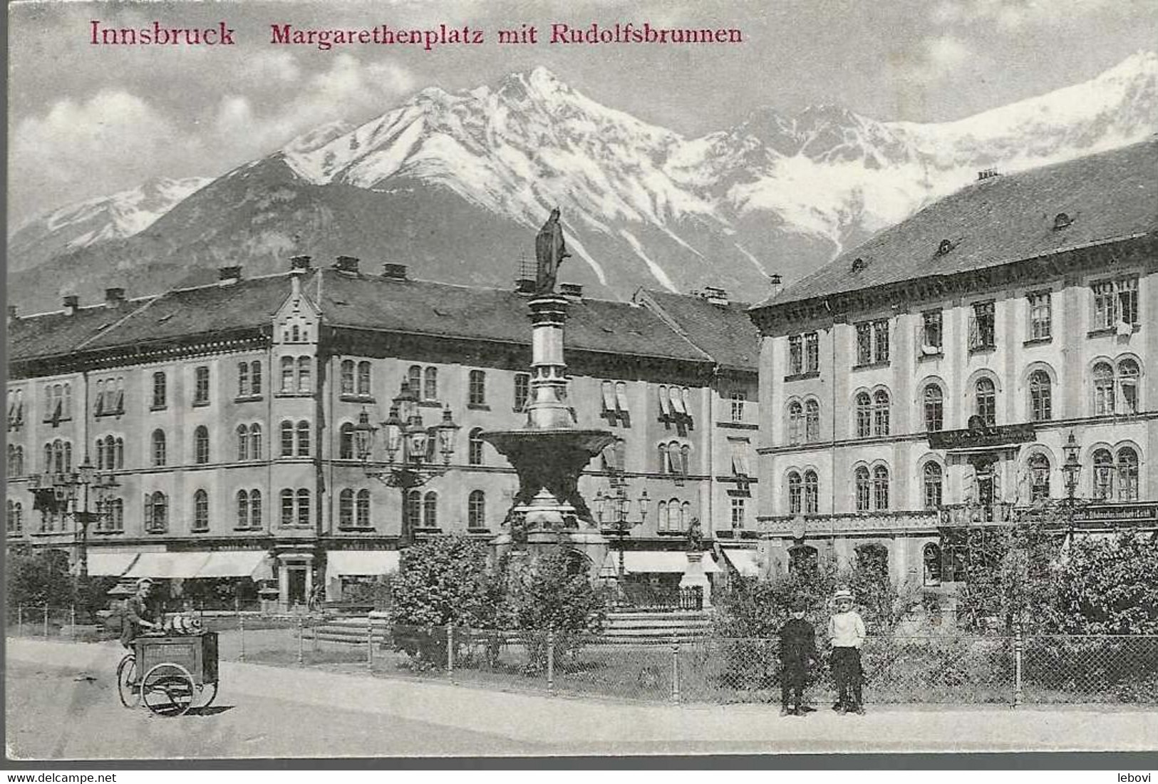 Autriche – INNBRUCK “Margarethenplatz Mit Rudolfsbrunnen » – Verlag Von Fritz Gratl, Innsbruck - Zürs