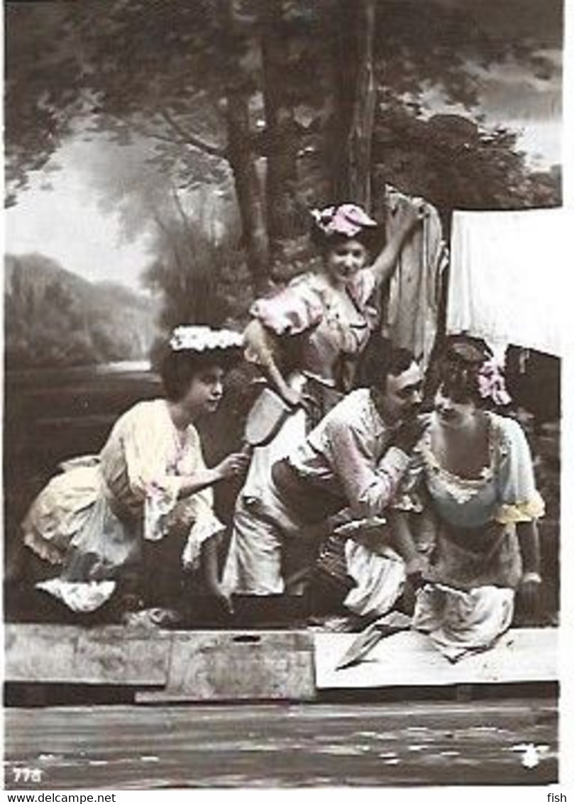 Portugal & Marcofilia,Fantasy, Men And Women, Lisbon 1909 (9799) - Storia Postale
