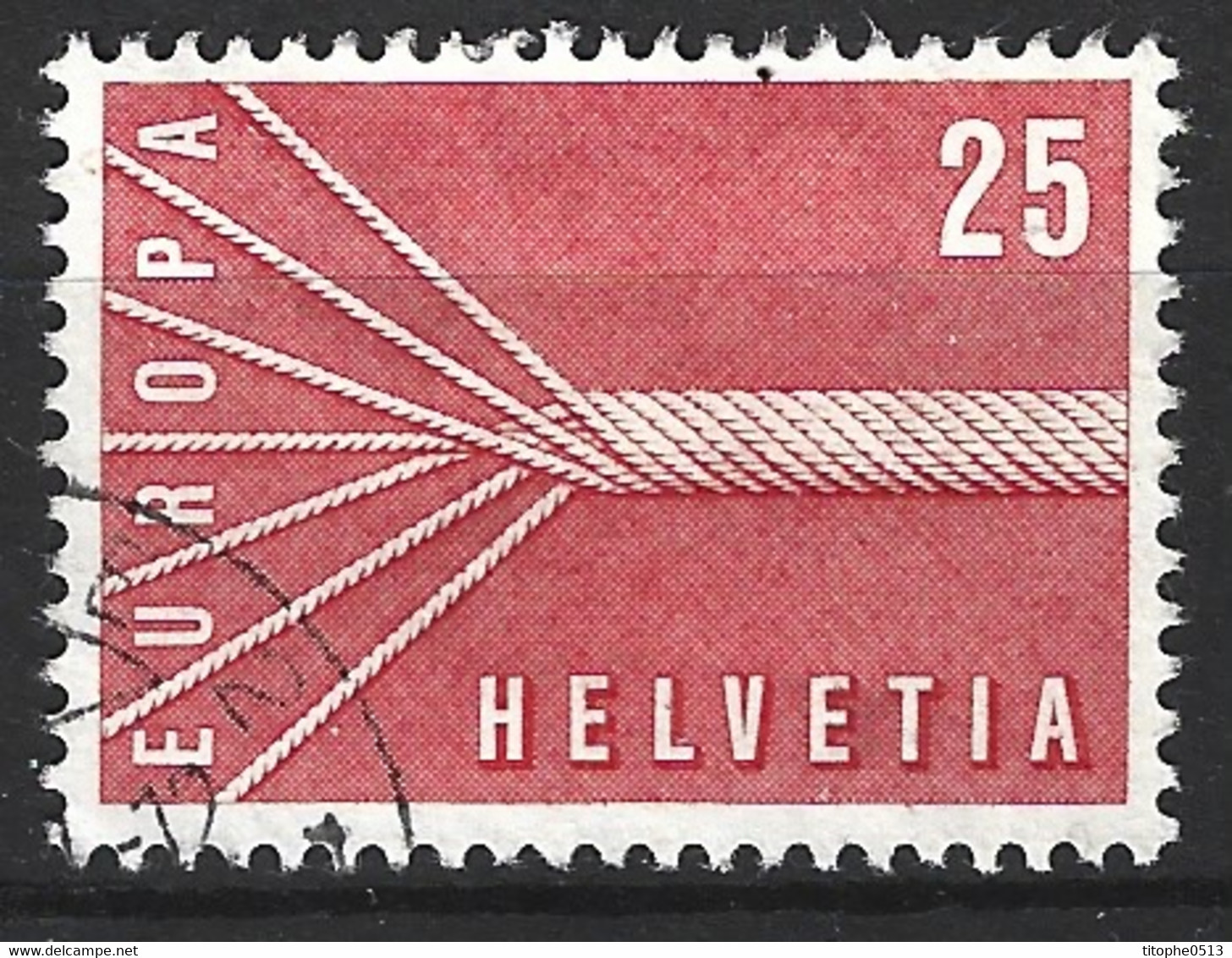 SUISSE. N°595 Oblitéré De 1957. Europa'57. - 1957