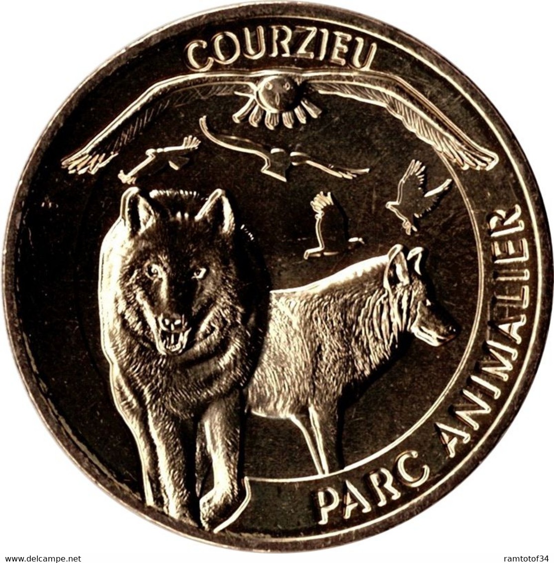 2023 MDP124 - COURZIEU - Parc Animalier 3 (loups Et Rapaces) / MONNAIE DE PARIS - 2023