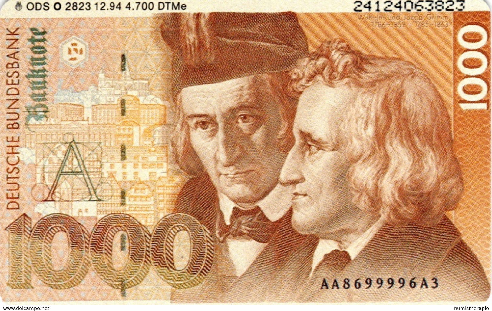 50 Jahre Deutschland : Billet De Banque 1000 Mark : Deutsche Bundesbank 1994 - Timbres & Monnaies