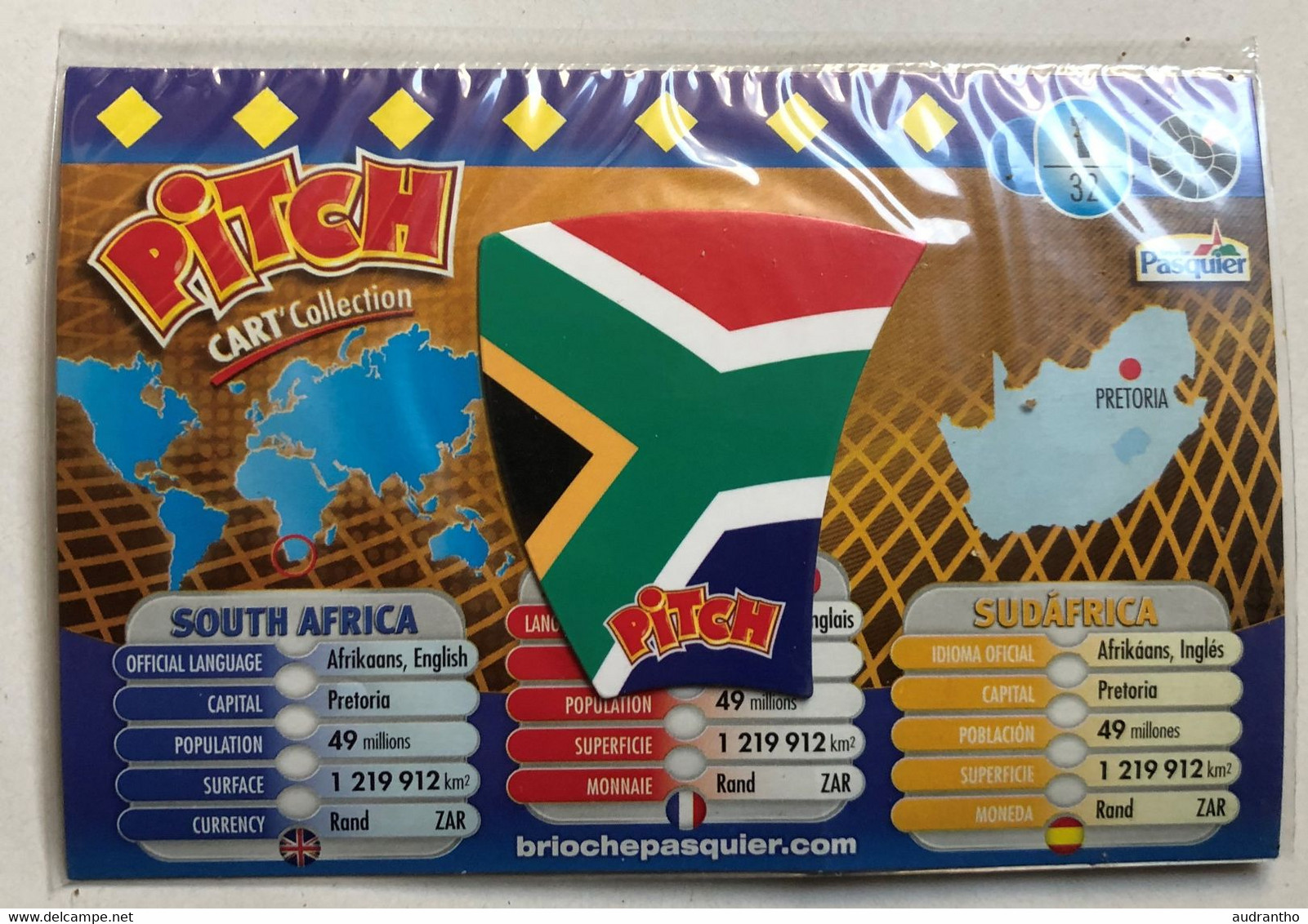 Magnet PITCH - Cart' Collection - Brioche Pasquier - Pays Afrique Du Sud - South Africa - Otros & Sin Clasificación