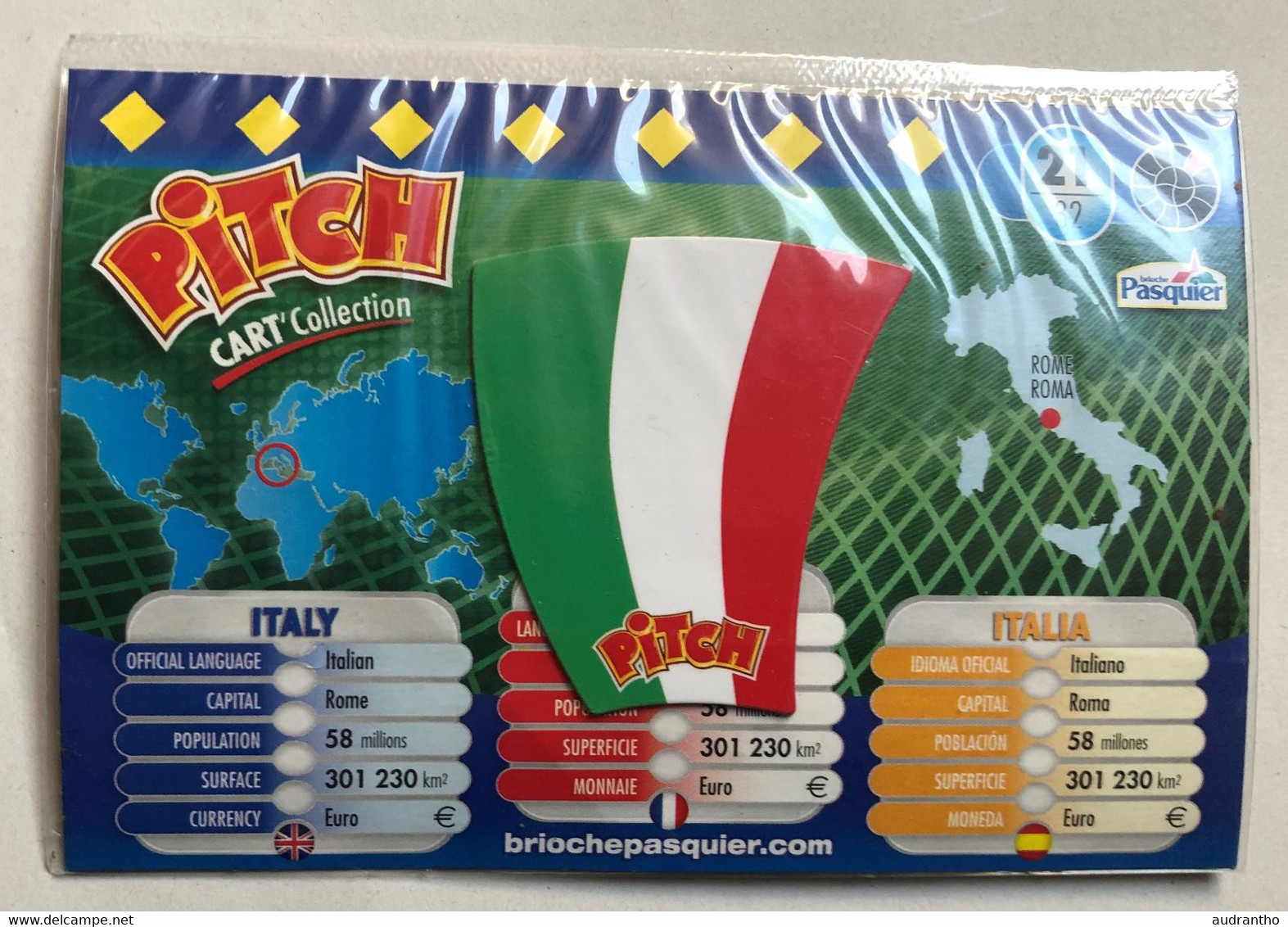 Magnet PITCH - Cart' Collection - Brioche Pasquier - Pays Italie - Italy - Autres & Non Classés