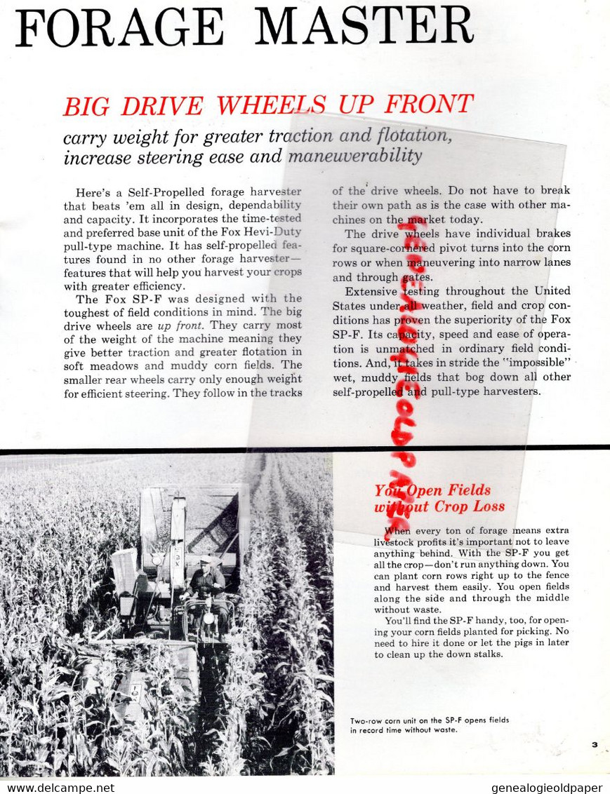 27- IVRY LA BATAILLE-RARE CATALOGUE PROMILL-FOX RIVER TRACTOR APPLETON WISCONSIN- AGRICULTURE-MACHINE AGRICOLE TRACTEUR - Agriculture