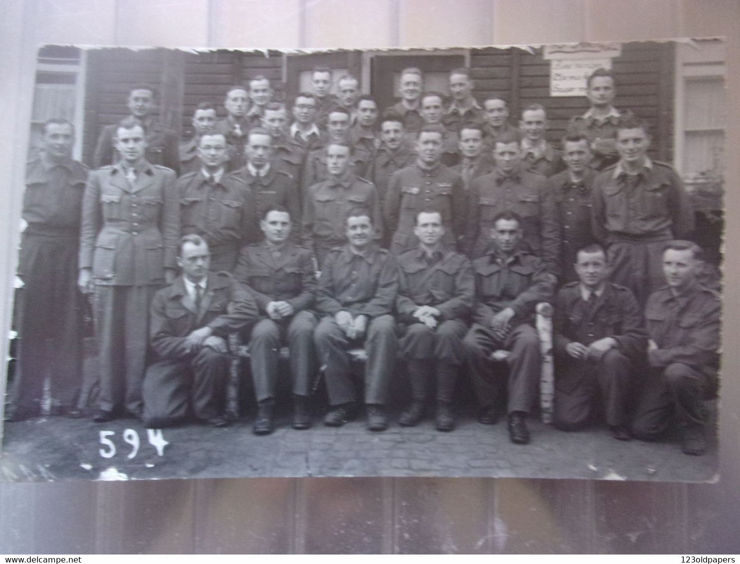 BELGIQUE BELGIUM WWII 1942 MARIENBOURG CARTE PHOTO PRISONNIERS SOLDATS FRANCAIS - Altri & Non Classificati