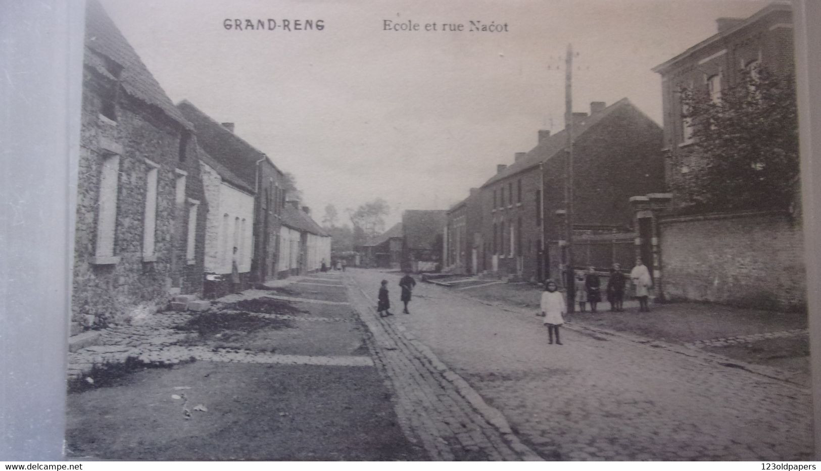 BELGIQUE GRAND RENG (ERQUELINNES) ECOLE ET RUE NACOT - Erquelinnes