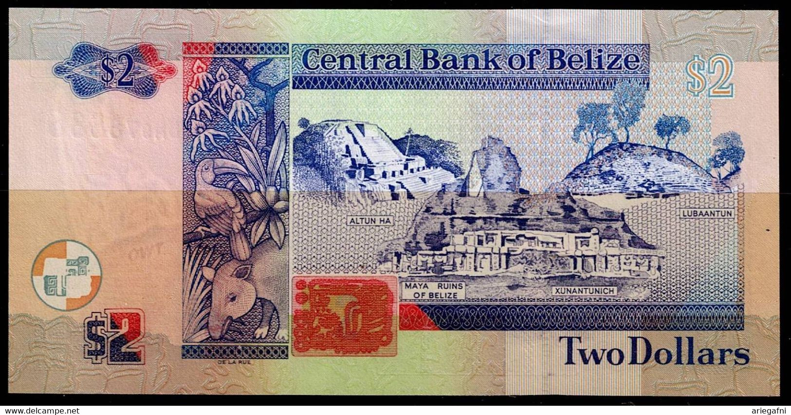 BELIZE 2014 BANKNOTES QUEEN ELIZABETH II TWO DOLLARS UNC !! - Belice