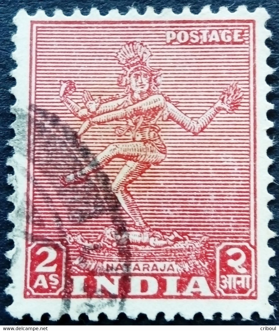 Inde India 1948 Nataraja Mythologie Hindoue Roi De La Danse Yvert 11 O Used - Gebruikt