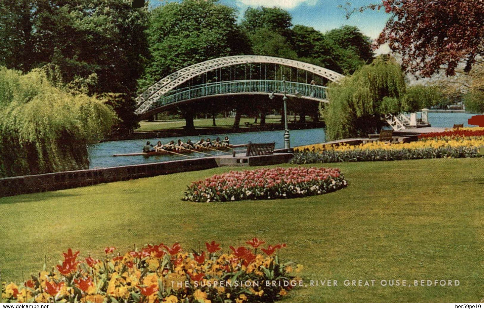 ANGLETERRE THE SUSPENSION BRIDGE RIVER GREAT OUSE BEDFORD - Bedford