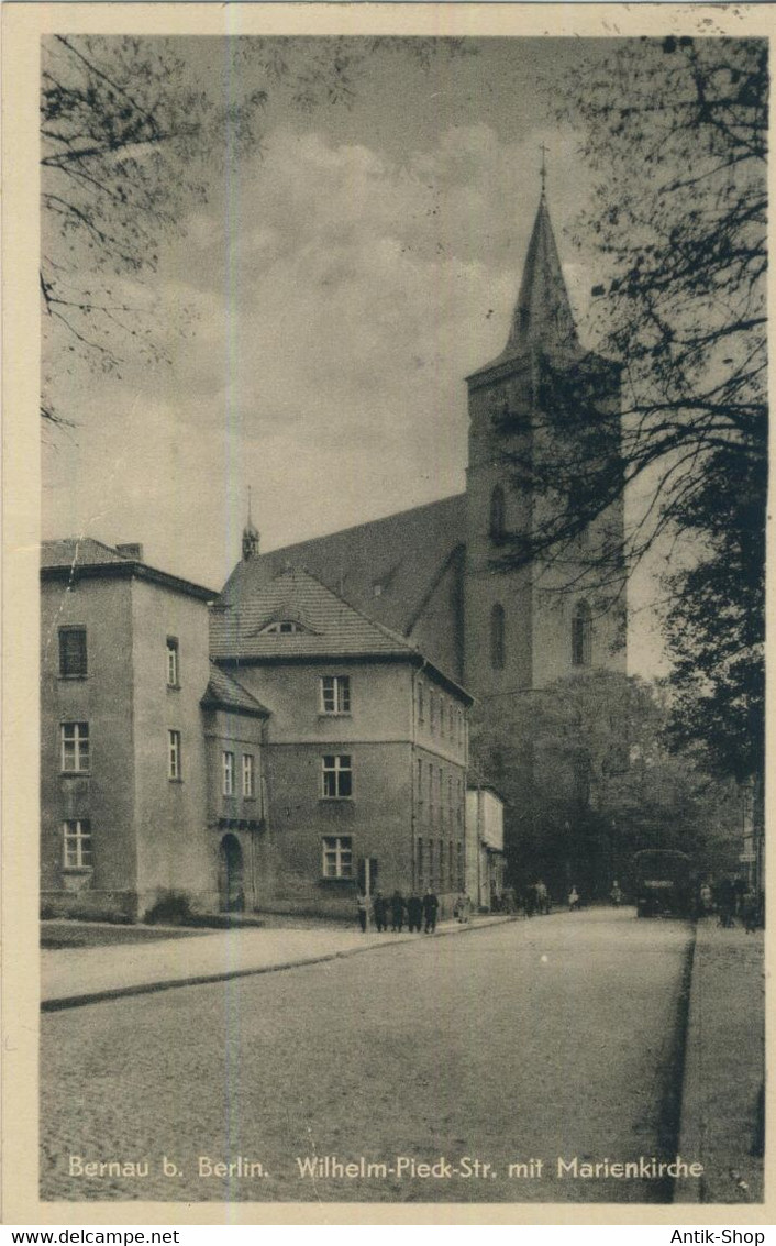 Bernau B. Berlin - Wilhelm-Pleck-Str. Mit MarienKirche - Von 1960 (58909) - Bernau