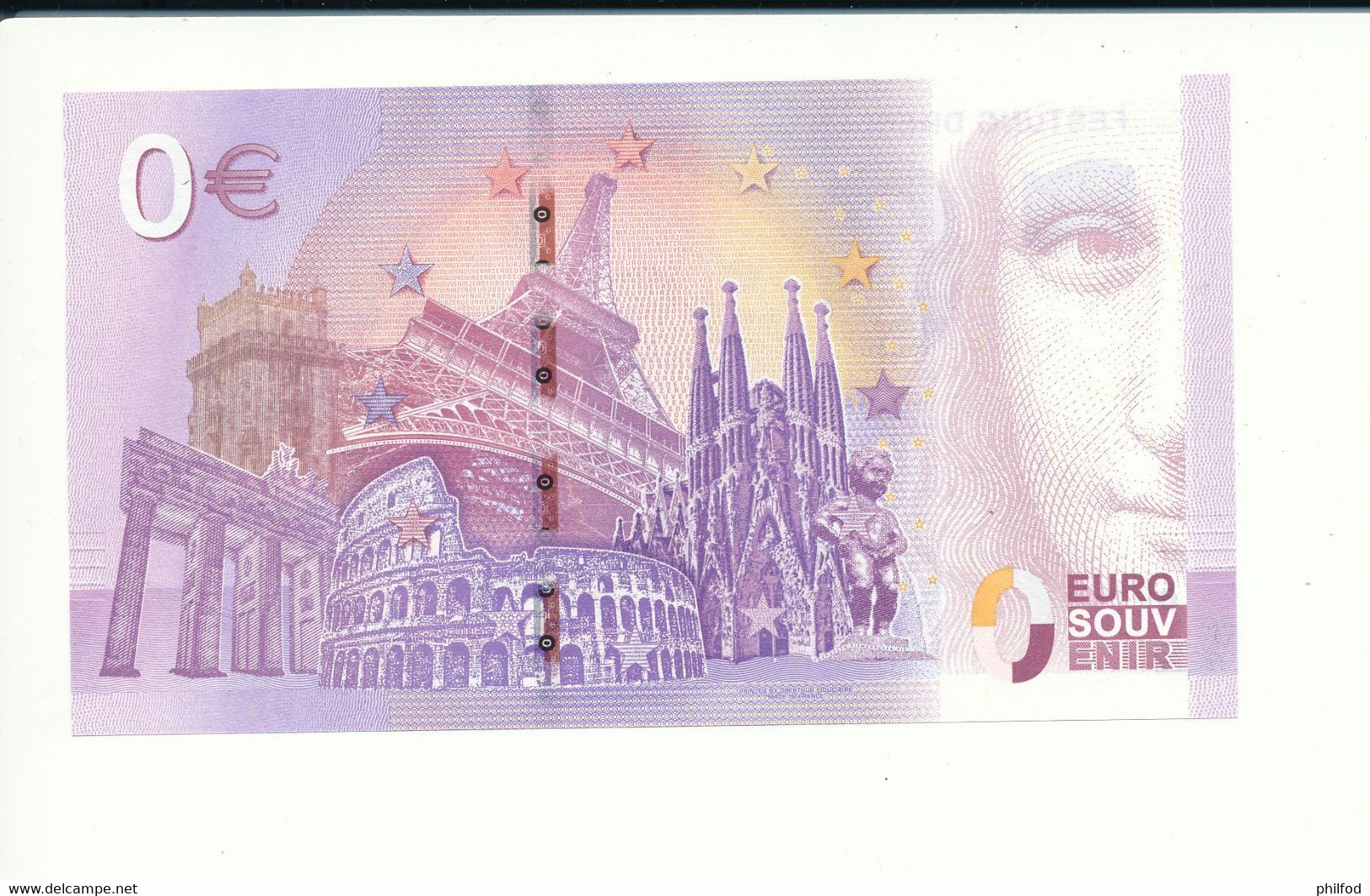 Billet Touristique 0 Euro - FESTUNG DRESDEN KURFÜRST MORITZ VON SACHSEN - XELM- 2019-1 - N° 4843 - Autres & Non Classés