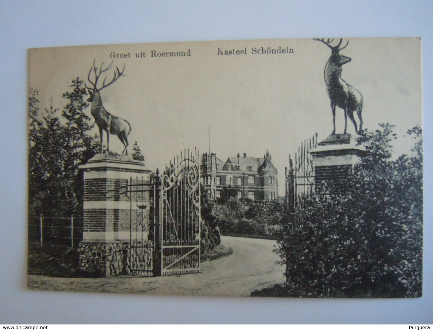 Groet Uit Roermond Kasteel Schöndeln Edit H.S.P.R. Gelopen 1914 - Roermond