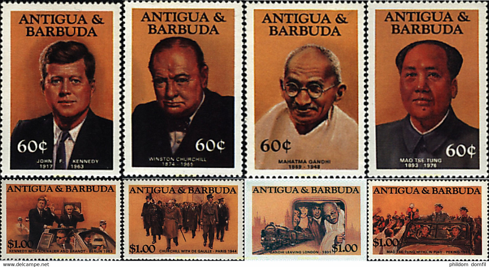 60670 MNH ANTIGUA Y BARBUDA 1984 PERSONAJES CELEBRES - Sir Winston Churchill