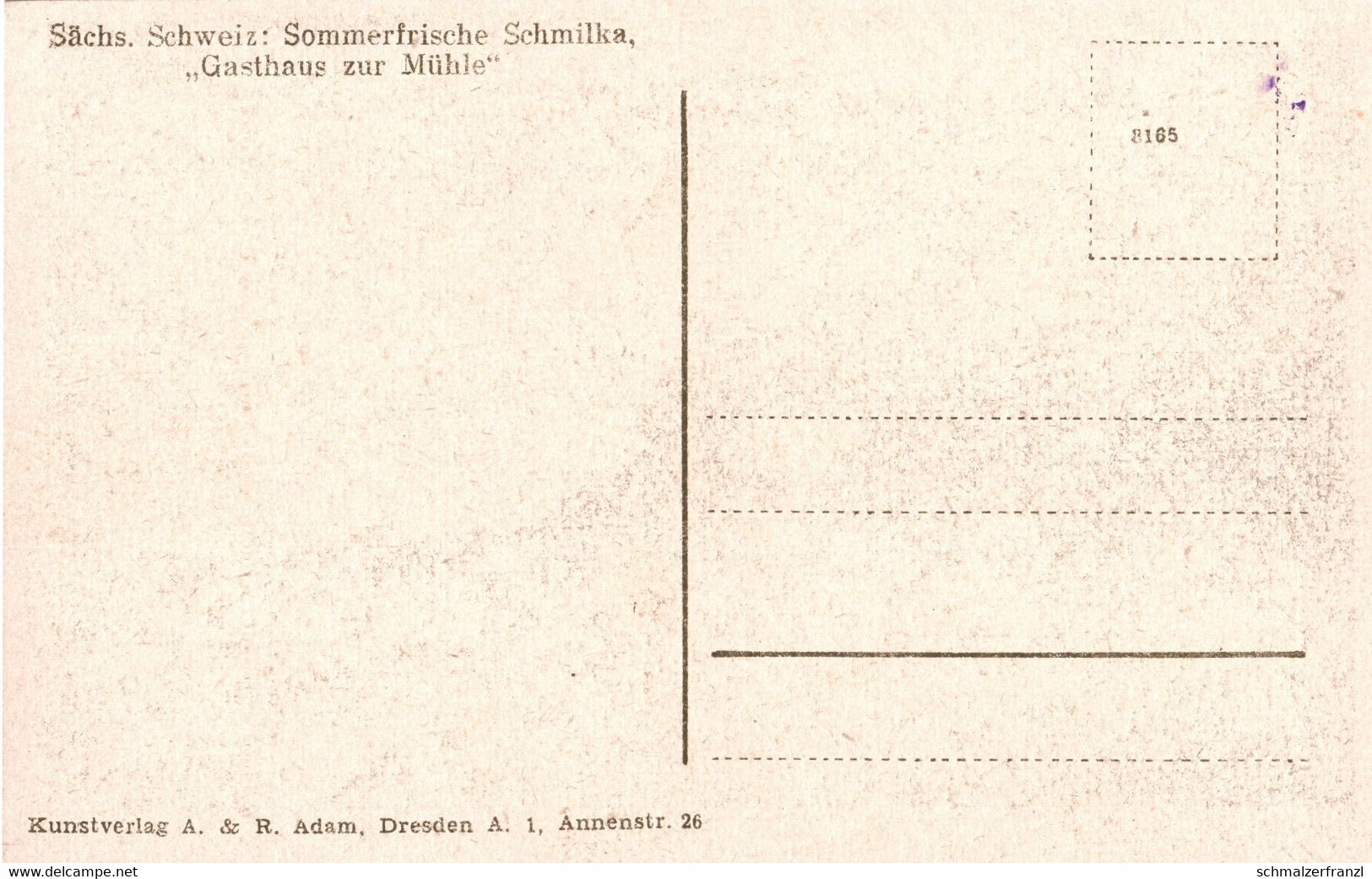 AK Schmilka Gasthaus Zur Mühle NS Flagge A Schöna Krippen Bad Schandau Pirna Herrnskretschen Tetschen Sächsische Schweiz - Schmilka