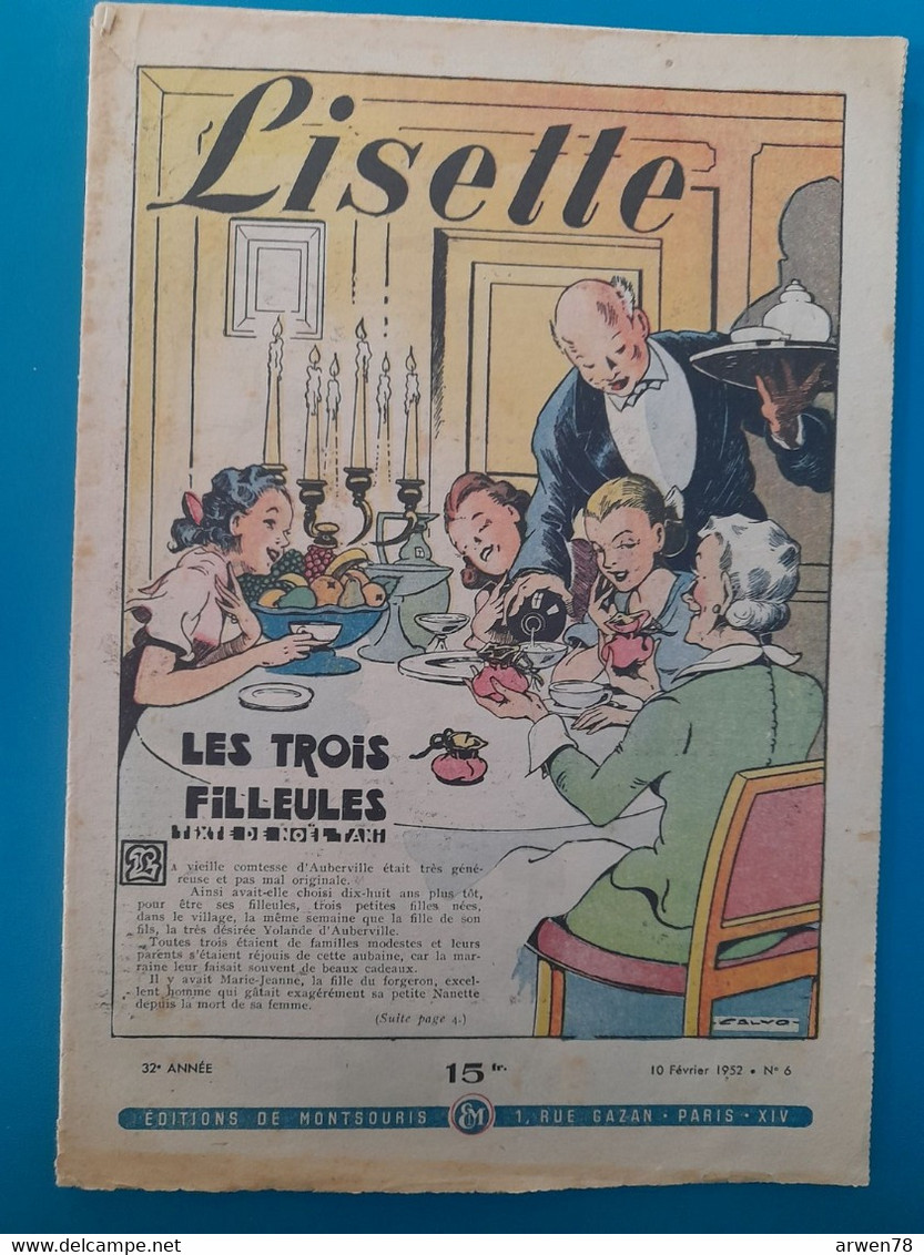 LISETTE Les Trois Filleules 1952 - Lisette