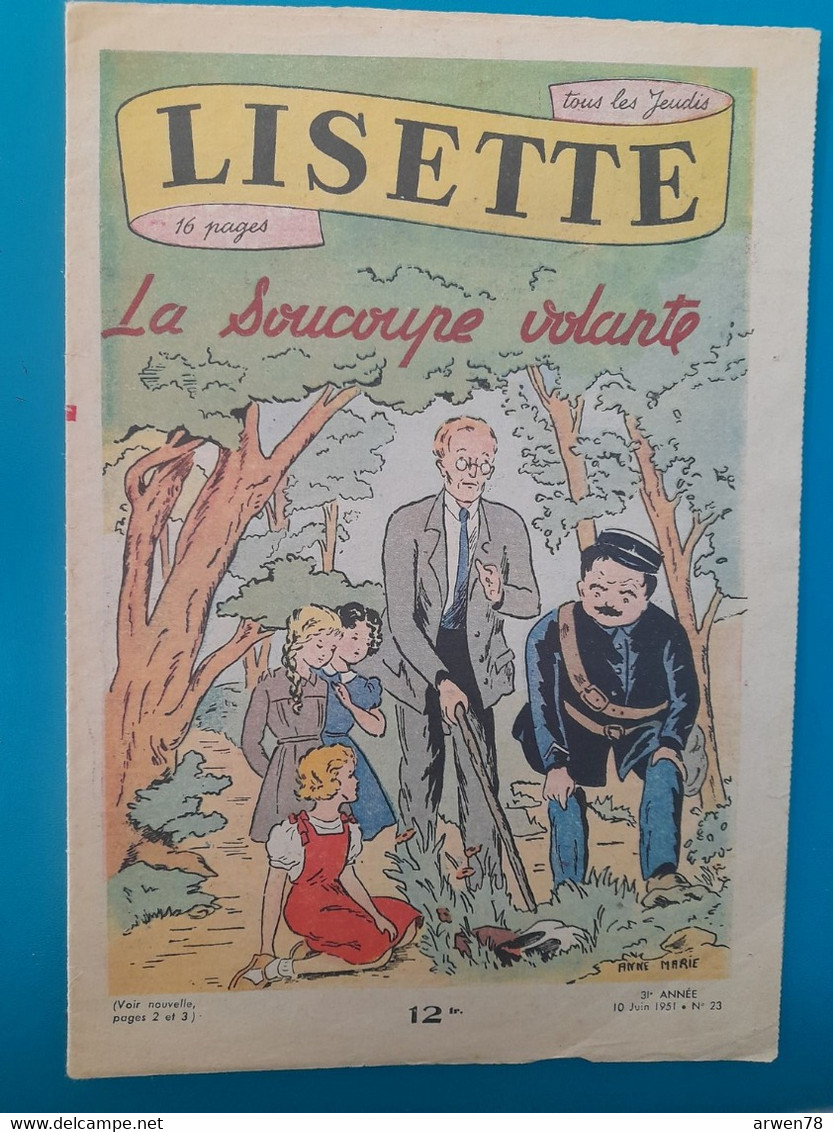 LISETTE La Soucoupe Volante 1951 - Lisette