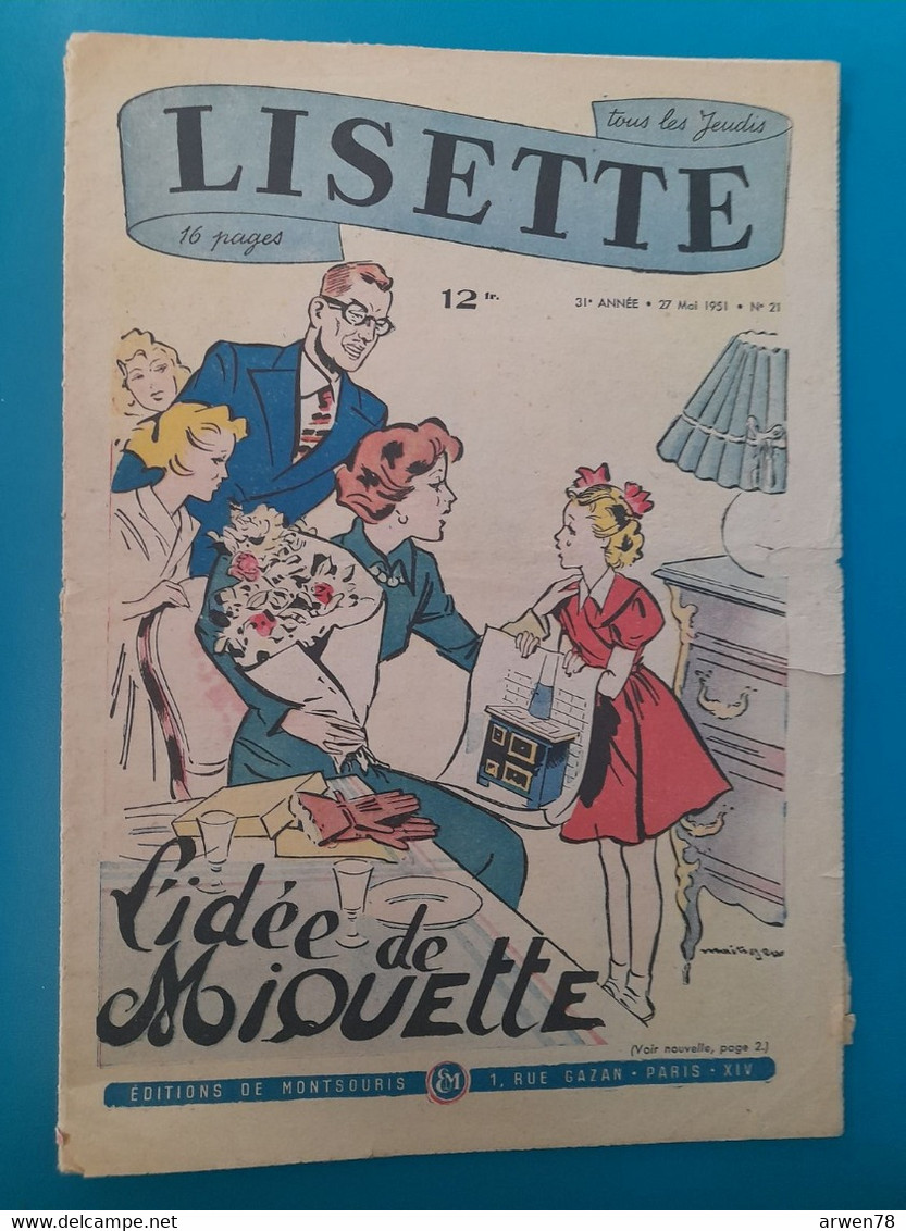 LISETTE L' Idée De Miquette  1951 - Lisette