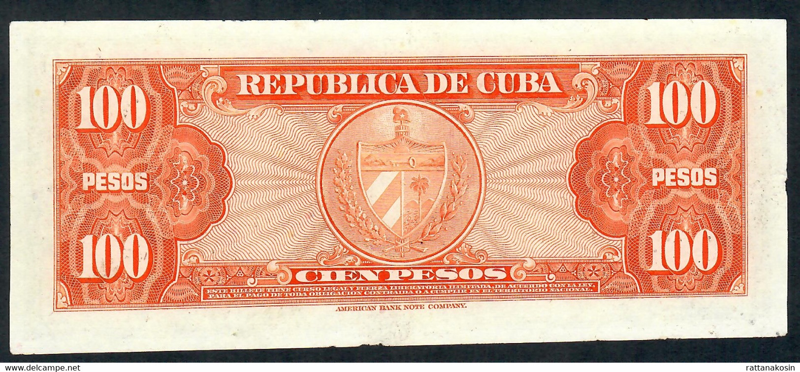 CUBA P93a  100 PESOS 1959 #A/A   AU-UNC. - Cuba