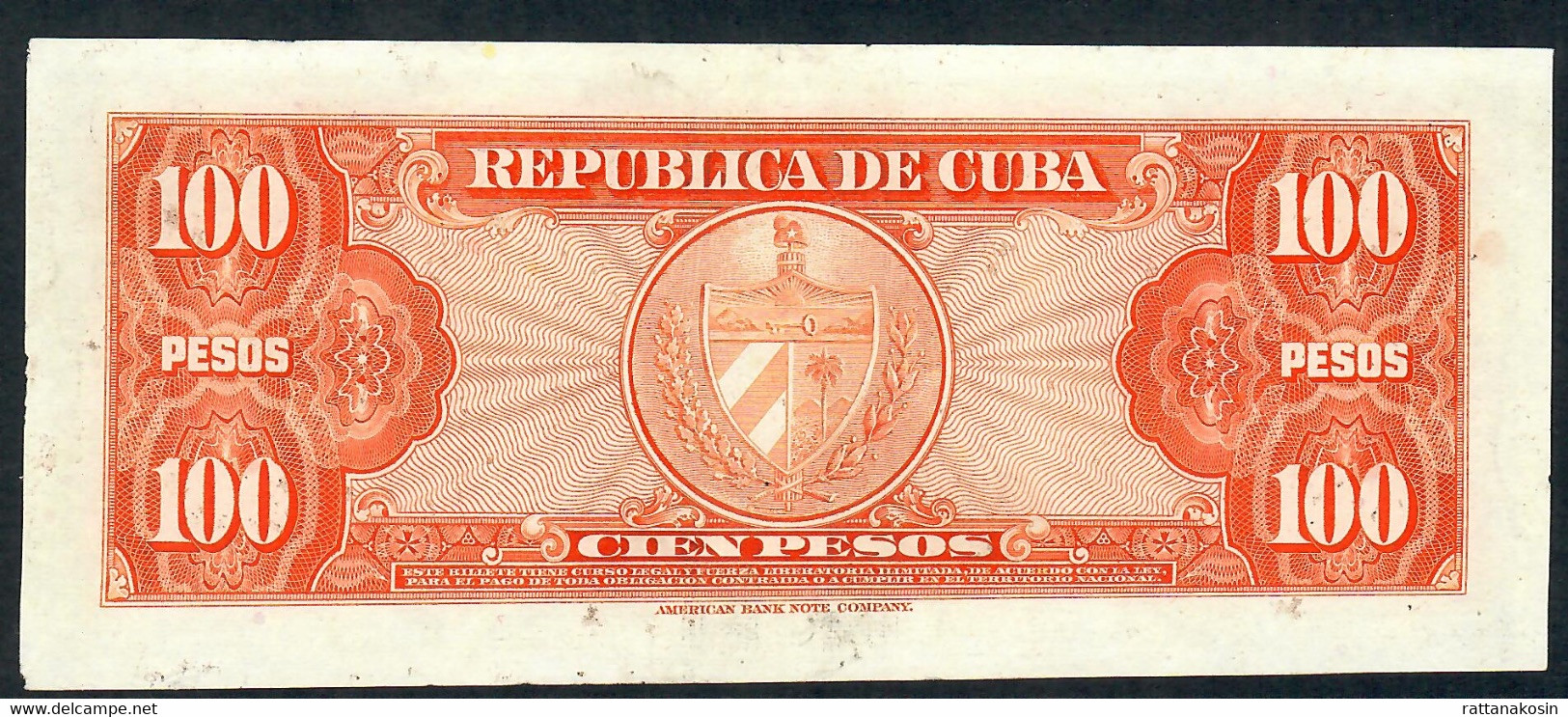 CUBA P93a  100 PESOS 1959 #A/A   AU-UNC. - Kuba