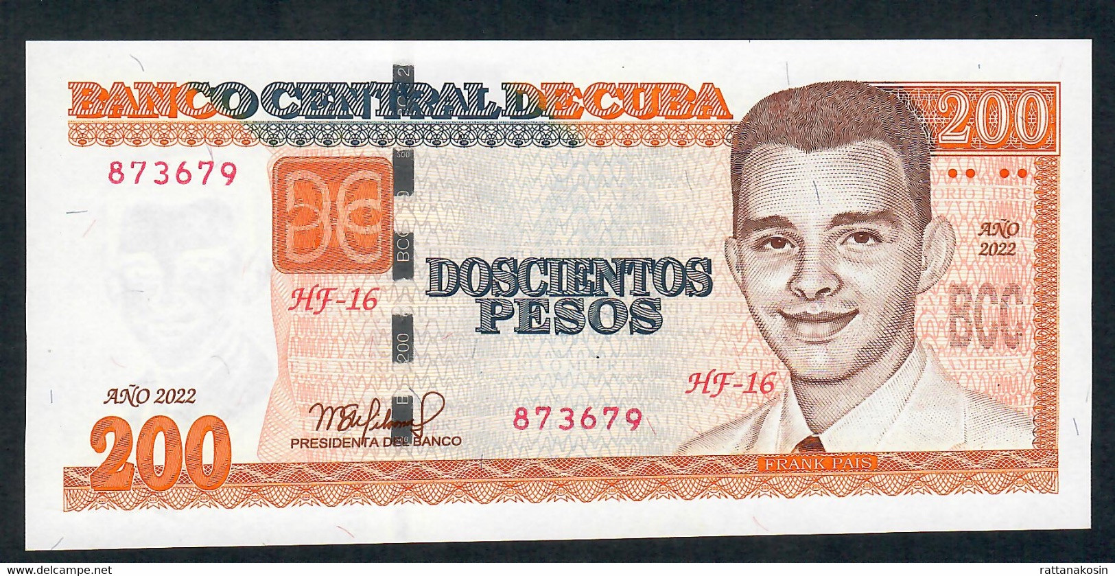 CUBA P130  200 PESOS 2022   UNC. - Cuba