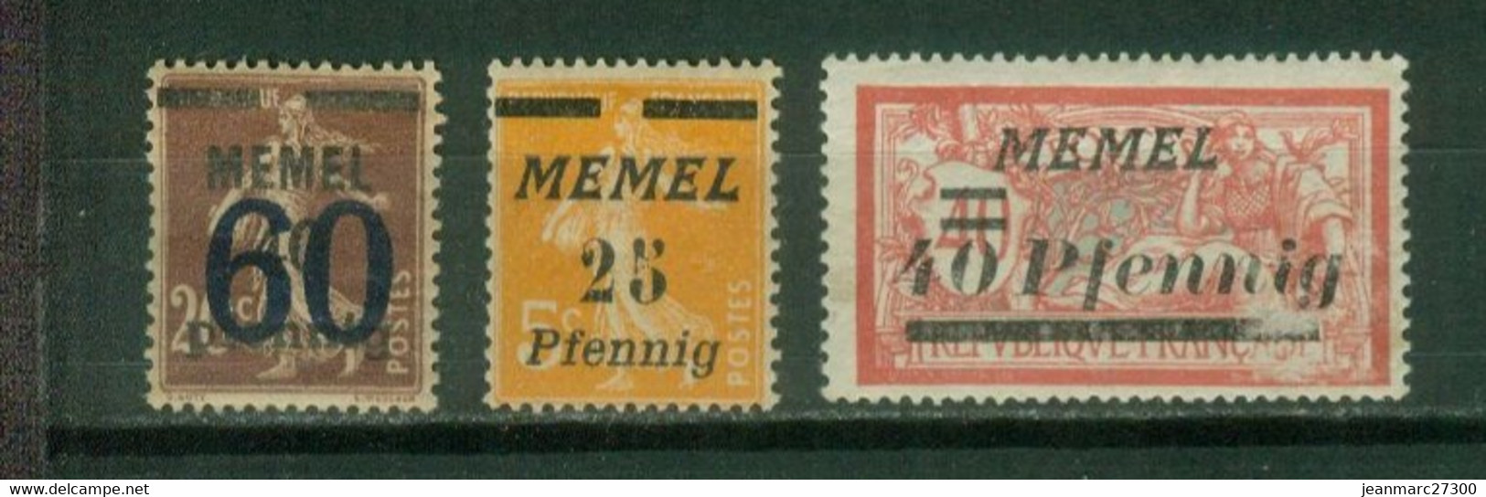 FC MEM01 Memel YT N° 41 51 53 Neuf * - Unused Stamps