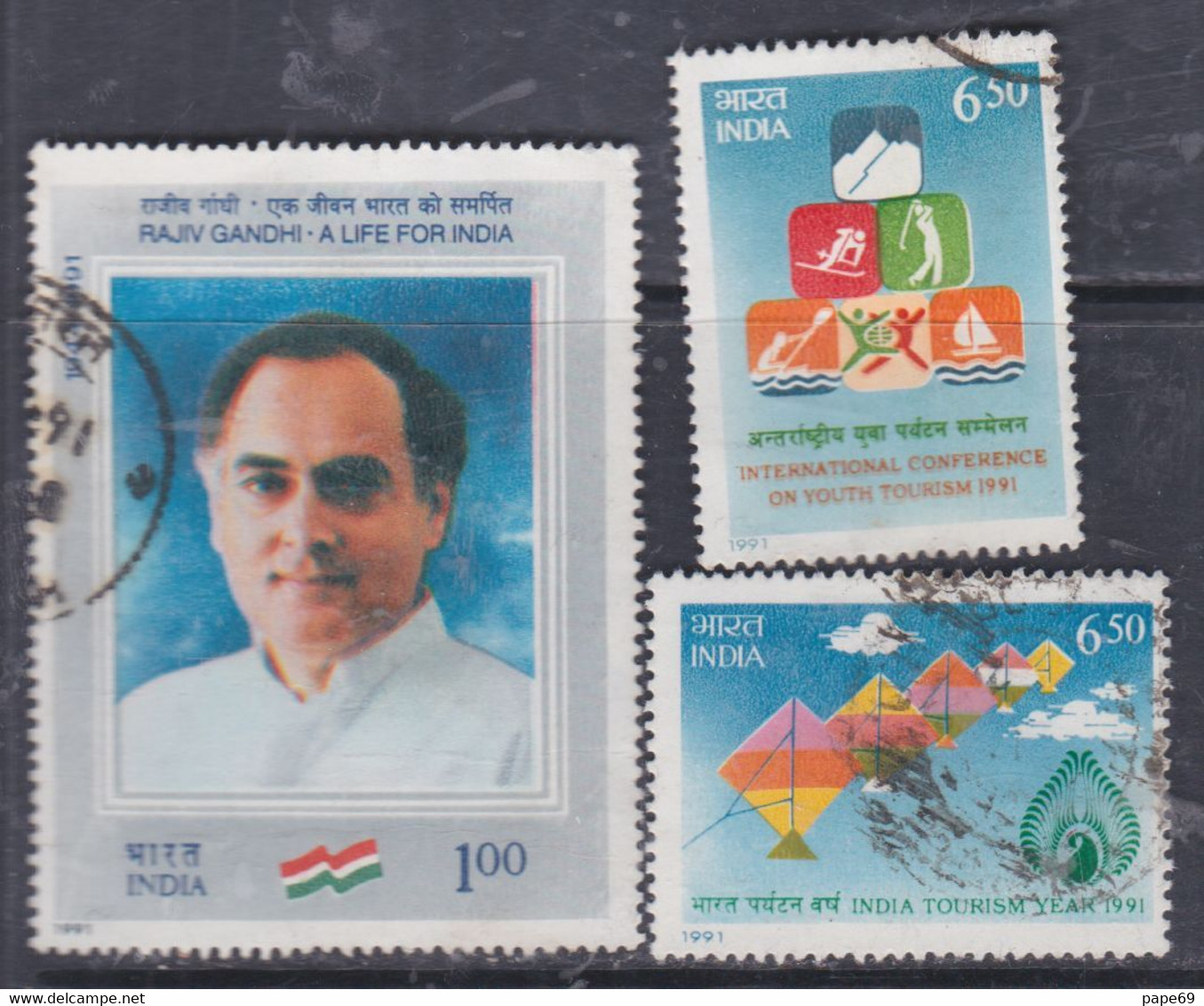 Inde N° 1111 + 1130 / 31 O  Les 3  Valeurs Oblitérées, TB - Used Stamps