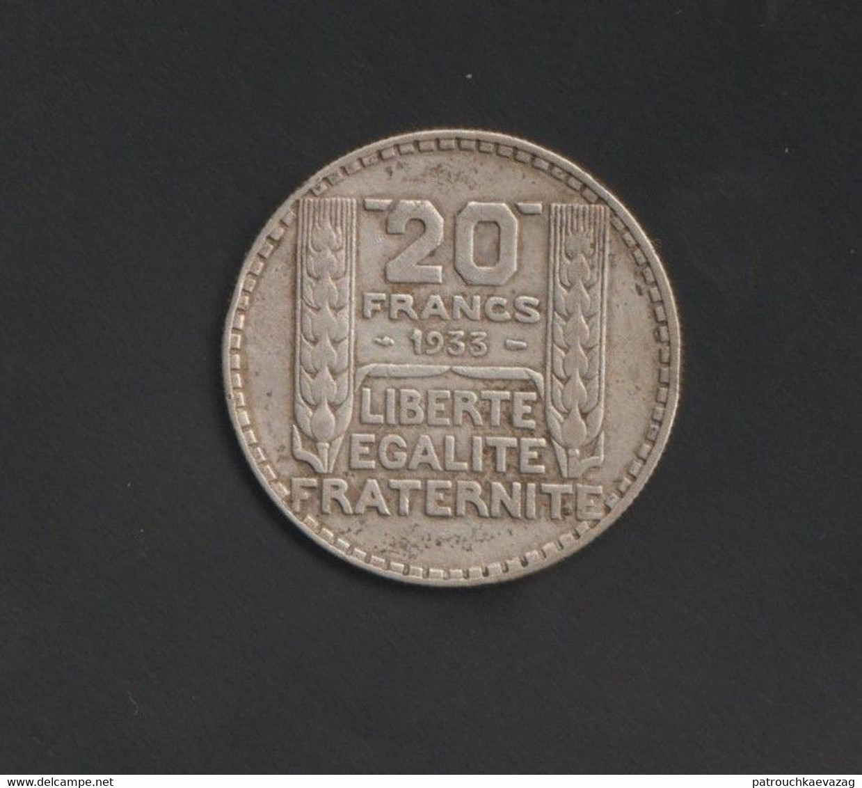 France - 1 Pièce De 20 Francs Turin Argent De 1933 Et 1 Pièce 50 Cts Argent De 1895 - 20 Francs