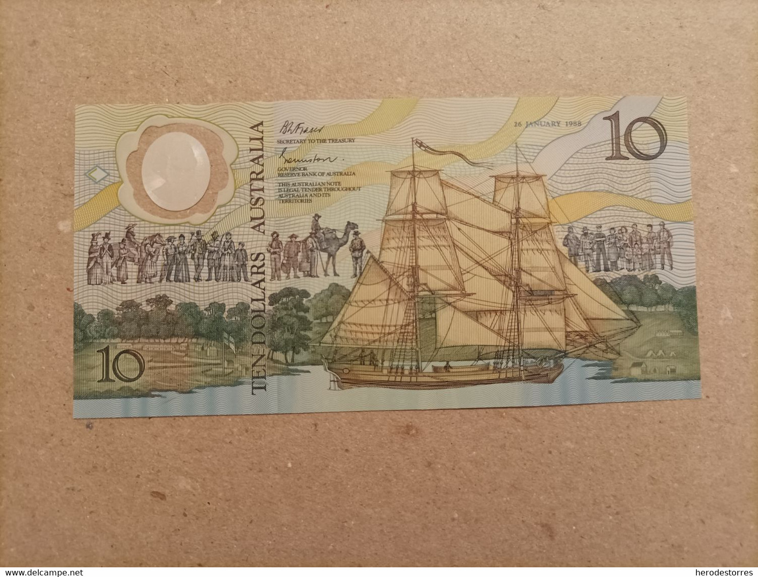 Billete De Australia De 10 Dólares Serie AA, Conmemorativo, Año 1988, UNC - 1988 (10$ Kunststoffgeldscheine)